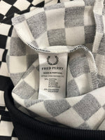 フレッドペリー FRED PERRY トラックジャケット ボンバージャケット 総柄 ブロックチェック J1105 サイズ42 ジャージ ブラック 101MT-4775