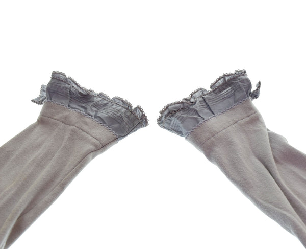 ピンクハウス PINK HOUSE ローンフリルブラウス P018EUAL38 B 長袖カットソー パープル Mサイズ 103LT-133