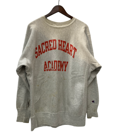 【曜日割引対象外】 チャンピオン Champion 90's USA製 前期 REVERSE WEAVE SACRED HEART UNIVERSITY スウェット グレー XXLサイズ 201MT-2991 VB