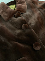 サガミンク SAGA MINK ROYAL ロイヤル ショート丈 毛皮コート ファージャケット 丸ボタン  ジャケット ブラウン フリーサイズ サイズF 101LT-232