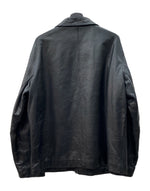 ギャップ GAP 90s LEATHER JACKET レザー ジャケット ジップアップ OLDGAP オールドギャップ アウター 黒 ジャケット 無地 ブラック Lサイズ 104MT-2106