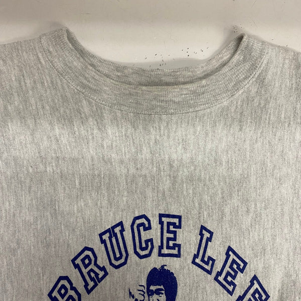 【曜日割引対象外】 チャンピオン Champion 90's BRUCE LEE REVERSE WEAVE スウェット グレー Lサイズ 201MT-4758 VB