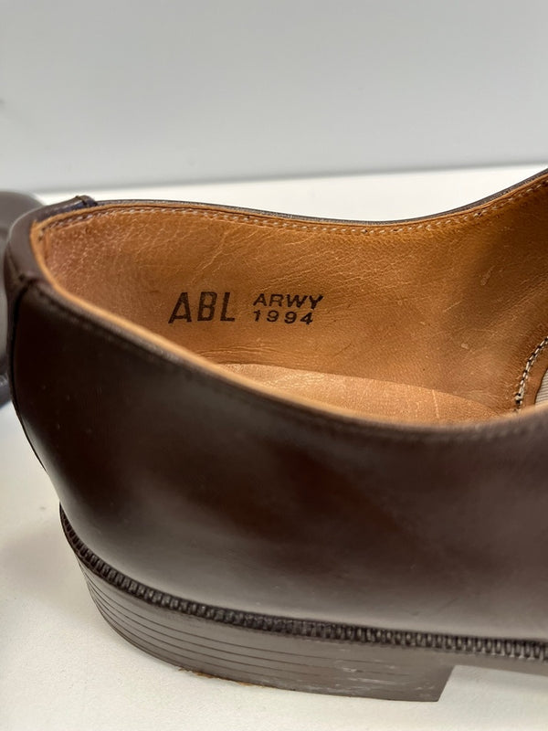 ミリタリー Military ベルギー軍 サービスシューズ 茶 1994 ABL メンズ靴 ビジネスシューズ ブラウン サイズ44 101sh-2387