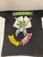 バンド band 80s 80's THE CLASH STRAIGHT TO HELL クラッシュ Vintage ヴィンテージ - Tシャツ ブラック フリーサイズ 101MT-3110