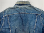 【曜日割引対象外】 リーバイス Levi's 60s 60年代 557XX 3rd サード オリジナル Vintage ヴィンテージ デニムジャケット トラッカージャケット レインボーステッチ ボタン裏D サイズ46 ジャケット 無地 ネイビー 104MT-2242
