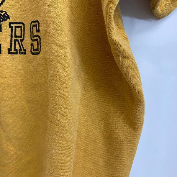 【曜日割引対象外】 ヴィンテージ vintage ARTEX 60's 70's フロッキープリント 半袖スウェット スウェット イエロー Lサイズ 201MT-4789 VB