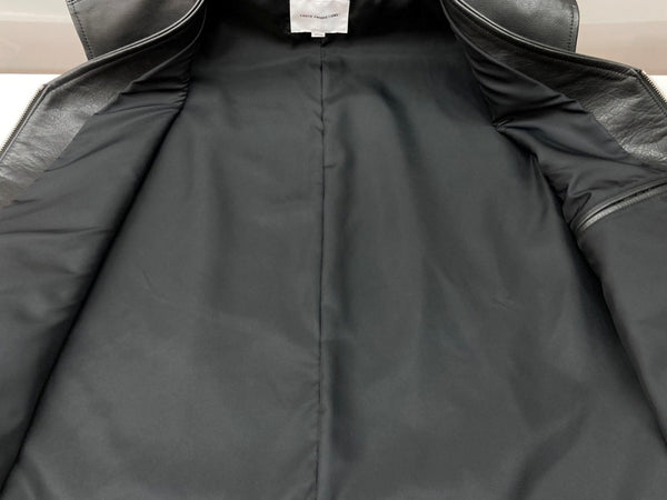 クーティー COOTIE PRODUCTIONS 24AW LSL Leather Vest レザー ベスト ジップアップ アウター 黒 ベスト 無地 ブラック Mサイズ 104MT-2102