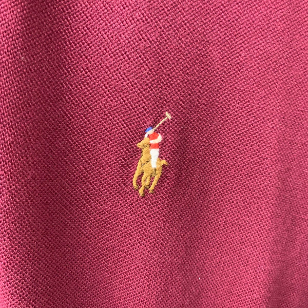 ラルフローレン POLO RALPH LAUREN バーガンディ シャツワンピース ワンピース レッド 201LT-419