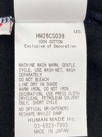 ヒューマンメイド Human Made Striped L/S T-Shirt ストライプ ロング スリーブ Tシャツ クルーネック ロンT 青 ロンT 刺繍 ブルー XLサイズ 104MT-1459