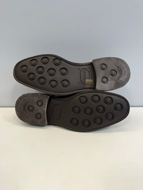 バーウィック Berwick ストレートチップ ダブルモンクストラップシューズ Vibramソール 5245 メンズ靴 ローファー ブラウン サイズ7 101sh-2249