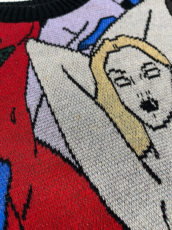 ワコマリア WACKO MARIA 総柄 ニット セーター マルチカラー Mサイズ 101MT-4278