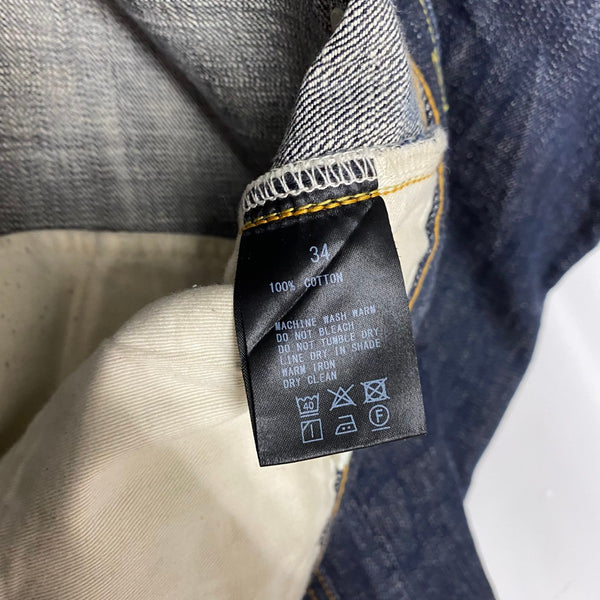 【曜日割引対象外】 トロフィークロージング TROPHY CLOTHING W Knee Standard Dirt Denim ダブルニー ダートデニム 日本製 デニム ブルー 34サイズ 201MB-1072 VB