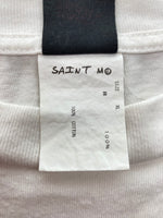 セントマイケル SAINT MICHAEL 22SS セントティアーズ  TEE SAINT DEATH バックプリント クルーネック 白 SM-S22-0000-061 XL Tシャツ プリント ホワイト 104MT-192