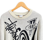 ナイキ NIKE Stussy Knit Sweater ステューシー ニット セーター コラボ DR2893-238 ホワイト XLサイズ 201MT-2752