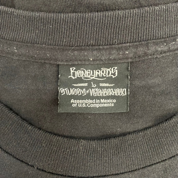 ステューシー STUSSY ネイバーフッド NEIGHBORHOOD コラボ Tシャツ ブラック Lサイズ 201MT-4132