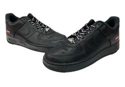 ナイキ NIKE 23年製 × SUPREME シュプリーム AIR FORCE 1 LOW エア フォース ロー AF1 スケボー シューズ 黒 CU9225-001 メンズ靴 スニーカー ブラック 29.5cm 104S-916