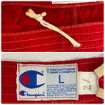 【曜日割引対象外】 チャンピオン Champion 80's フットボールパンツ USA製 ナイロンパンツ ボトムスその他 レッド Lサイズ 201MB-1065 VB