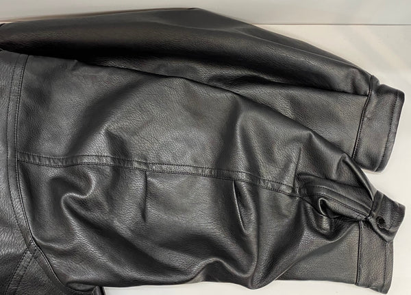 ノーティカ NAUTICA フェイクレザージャケット ブルゾン 233-1574 ジャケット ブラック Lサイズ 201MT-4235