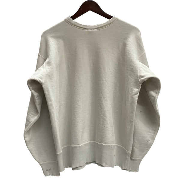 【曜日割引対象外】 セントマイケル SAINT MICHAEL × ベルベルジン BerBerJin 25SS CREW NECK SWEAT YOUNG タグ付き SM-HR8-0000-C38 スウェット ホワイト Mサイズ 201MT-4053 VB