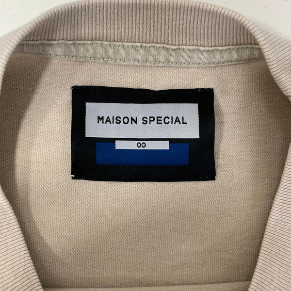 メゾンスペシャル MAISON SPECIAL EVANGELION Prime-Over Crew Neck T-Shirt 11251411234 Tシャツ ベージュ 0サイズ 201MT-4485