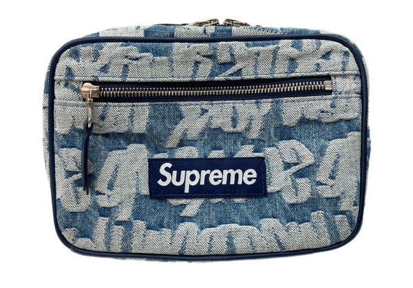 シュプリーム SUPREME 22SS FAT TIP JACQUARD DENIM WAIST BAG ファット ティップ ジャカード デニム ウエスト バッグ 青 バッグ メンズバッグ ボディバッグ・ウエストポーチ ロゴ ブルー 104B-58