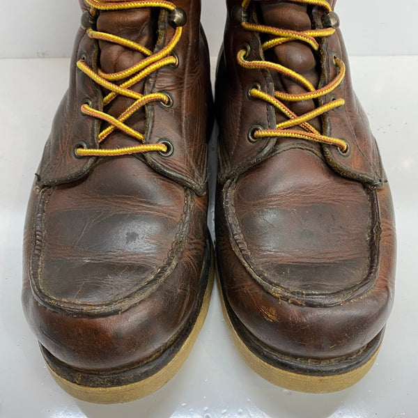 【曜日割引対象外】 レッドウィング RED WING 90's~ アイリッシュセッター 寒冷地仕様 8 1/2 USA製 879 メンズ靴 ブーツ ワーク ブラウン 26.5cmサイズ 201-shoes1558 VB