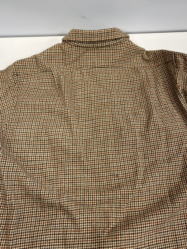 ペンドルトン PENDLETON 70's 70年代 WOOL ウール チェックシャツ ボードシャツ ネルシャツ 開襟 オープンカラー ボックス vintage ヴィンテージ MADE IN USA アメリカ製 長袖シャツ ブラウン Lサイズ 101MT-4124