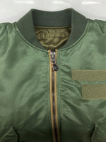 フィルザビル FILL THE BILL REVERSIBLE FLIGHT JACKET リバーシブル フライト ジャケット MA-1 ジップアップ アウター サイズ1 緑 301-202010 ジャケット 無地 グリーン Mサイズ 104MT-1860
