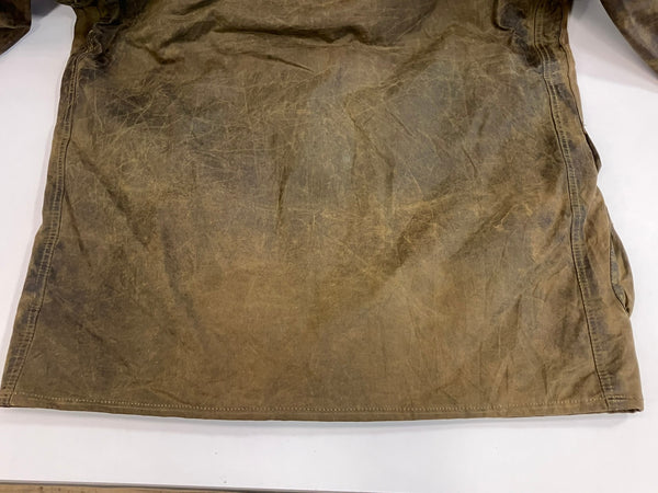 バブアー BARBOUR 90's 90年代 3ワラント NORTHUMBRIA ノーザンブリア ワックス コットン オイルドジャケット ハーフコート VINTAGE ヴィンテージ ジャケット カーキ 101MT-5237