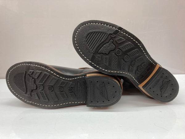 レッドウィング RED WING 11INCH ENGINEER BOOTS Stovepipe エンジニア ブーツ ストーブパイプ ロング バイク 革靴 シューズ 黒 2966 メンズ靴 ブーツ エンジニア ブラック サイズ 8D 104S-1053