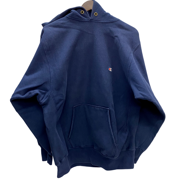 【曜日割引対象外】 チャンピオン Champion 90's リバースウィーブ USA製 パーカ ネイビー XLサイズ 201MT-4782 VB