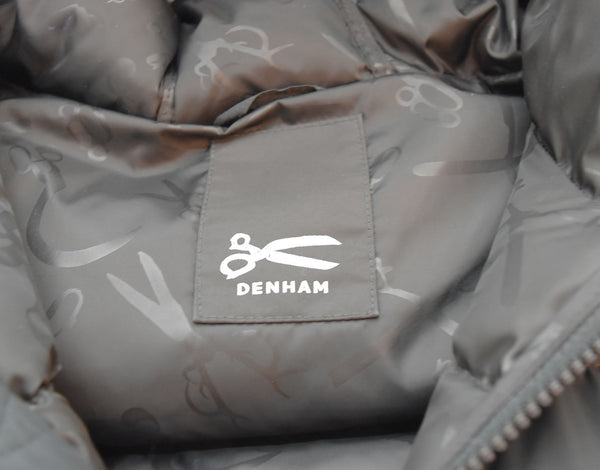 デンハム DENHAM ロゴ プリント ダウンジャケット 黒 01-21-09-20-051 5 ジャケット ブラック 103MT-1879