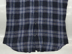 メゾンマルジェラ Maison Margiela LINEN CHECK SHIRT リネン チェック シャツ ボタンダウン BD 長袖 麻 薄手 青 S50DL0282 S44742 サイズ 38 長袖シャツ チェック ブルー 104MT-1072