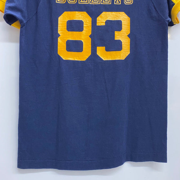 【曜日割引対象外】 チャンピオン Champion 70's 80's バータグ USA製 BULLETS ナンバリング Tシャツ ネイビー Lサイズ 201MT-4219 VB