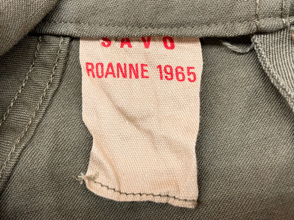 ミリタリー Military Item M64 フランス軍 ユーロ フレンチ モッズコート SAVO elless zipper 緑 コート 無地 カーキ Lサイズ 104MT-1049