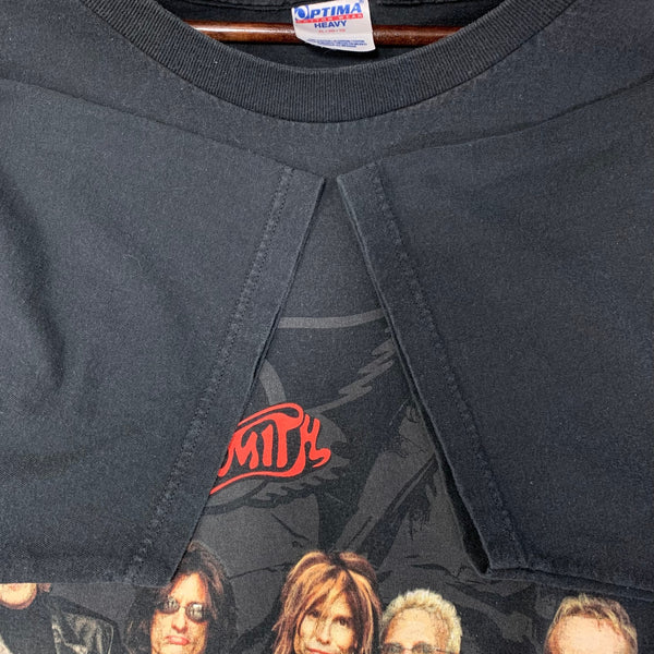【曜日割引対象外】 バンド band エアロスミス Aerosmith 2001 WORLD TOUR Tシャツ ブラック XLサイズ 201MT-3599 VB