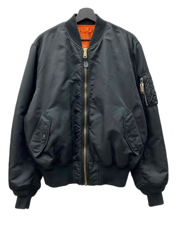 アリクス ALYX × ALPHA INDUSTRIES アルファ REVERSIBLE MA-1 JACKET リバーシブル ジャケット ボンバー フライト アウター 黒 912424 ジャケット 無地 ブラック Lサイズ 104MT-1978