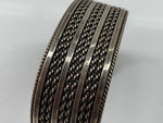 インディアンジュエリー Indian Jewelry Silver Bangle シルバー バングル ナバホ続 コインエッジ Tahe ブレスレッド 925 銀 メンズジュエリー・アクセサリー バングル 総柄 シルバー 104A-57