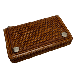 【曜日割引対象外】 レザーアイテム Leather items レザー トラッカーウォレット TALON ZIP 財布・ケース メンズ財布 ブラウン 201goods-807 VB