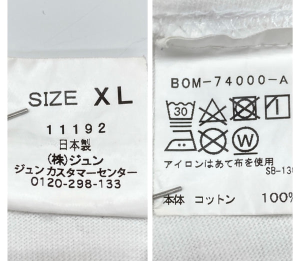 ビオトープ BIOTOP KATE MOSS by DAVID SIMS Photo Tee ケイトモス バイ デイビットスミス フォト Tシャツ 白 BOM-74000-A Tシャツ プリント ホワイト XLサイズ 104MT-1888