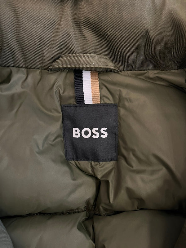 ヒューゴボス HUGO BOSS ダウンコート ダウンジャケット UK48 ジャケット カーキ 101MT-5013