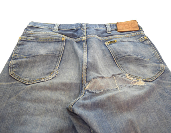 リー Lee 50s Vintage 101Z センター黒タグ GRIPPER ZIPPER 革パッチ ボタン裏X 赤耳 50's ヴィンテージ  デニム ネイビー 103MB-627