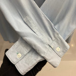 【曜日割引対象外】 ヴィンテージ vintage 50's~ DONEGAL レーヨン オープンカラー 長袖シャツ ブルー 201MT-4611 VB