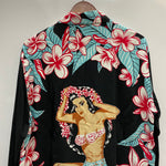 【曜日割引対象外】 サンサーフ SUN SURF SPECIAL EDITION L/S RAYON HAWAIIAN SHIRT SS28422 長袖シャツ ブラック Lサイズ 201MT-4290 VB