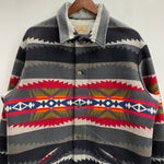 【曜日割引対象外】 ペンドルトン PENDLETON 80's HIGH GRADE WESTERN WEAR ネイティブ柄 USA製 ウール ジャケット グレー 201MT-4774 VB
