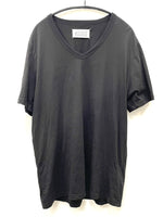 メゾン マルタン マルジェラ Maison Martin Margiela Vネック 無地 TEE S50GC0388 52 Tシャツ ブラック 601MT-55