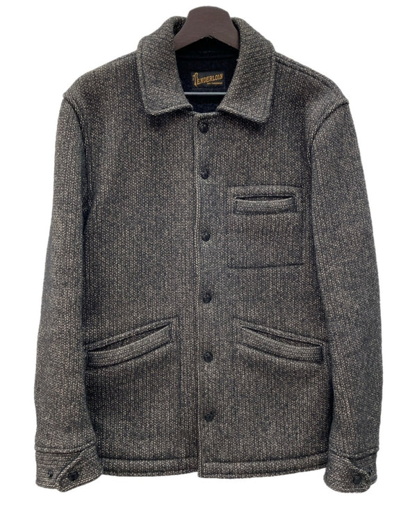 テンダーロイン TENDERLOIN T-BROWN BEACH ブラウン ビーチ ジャケット ウール ごま塩 黒 ジャケット 無地 ブラック Sサイズ 104MT-2172