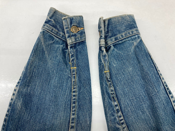 リー Lee 60's 60年代 101-J Vintage Denim Jacket ヴィンテージ デニム Gジャン 四角黒タグ 青 サイズ 34 ジャケット 無地 ブルー 104MT-985