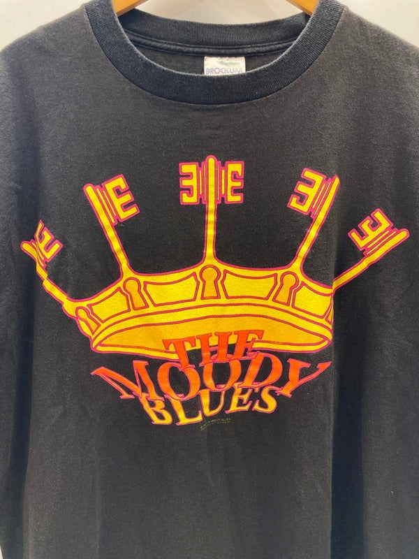 バンドTシャツ BAND-T 1991 90s Vintage THE Moody Blues T-Shirt ヴィンテージ ザ ムーディーブルース US古着 袖シングル XL Tシャツ プリント ブラック LLサイズ 101MT-2595