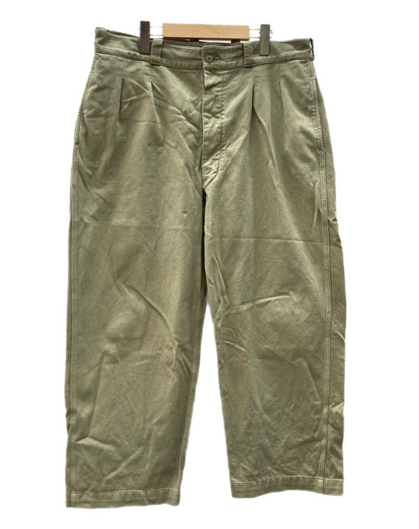 ミリタリー Military French Army フランス軍 Ｍ52 チノ ツータック 後期 ユーロ 無地 ボトムスその他 ベージュ サイズ46 104MB-374